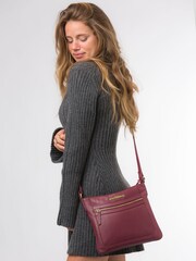 Pure Luxuries London Lewes Leather Cross-Body Bag - Image 1 of 5