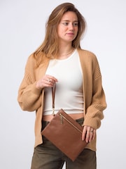 Pure Luxuries London Chalfont Leather Clutch Bag - Image 1 of 6