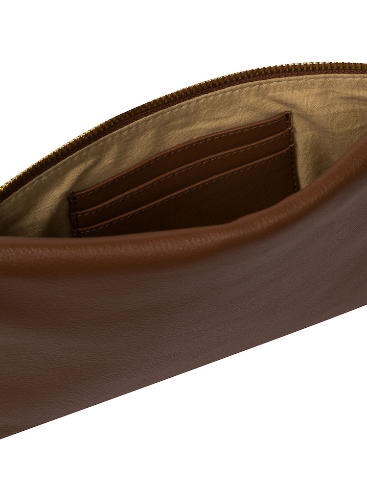 Tan - Pure Luxuries London Chalfont Leder-Clutch - Bild 6 von 6 Tan - Pure Luxuries London Chalfont Leder-Clutch - Bild 6 von 6