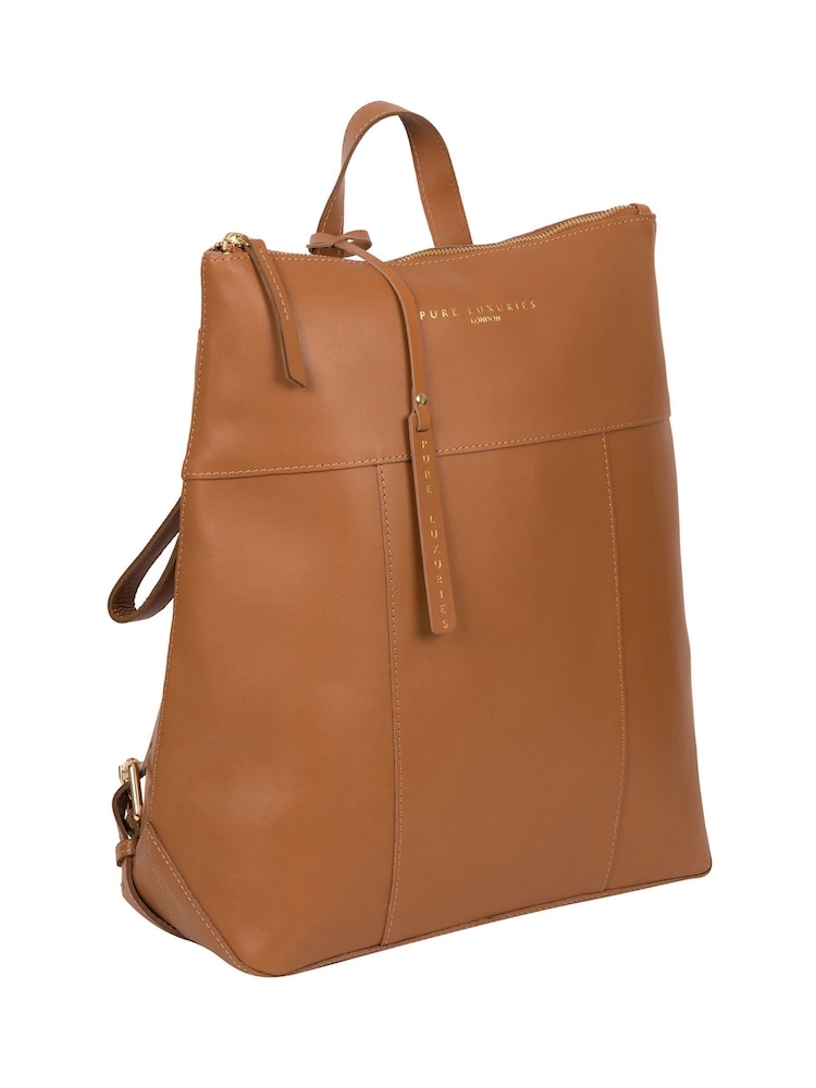 Pure Luxuries London Hastings Vegetable-Tanned Leather Backpack - Image 2 of 5