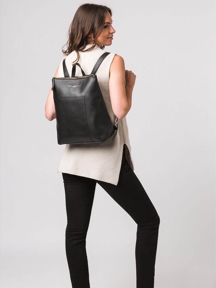 Pure Luxuries London Hastings Vegetable-Tanned Leather Backpack - Image 1 of 5