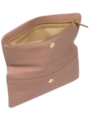 Pink - Pure Luxuries London Golders Clutch aus Leder - Bild 4 von 6