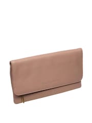 Pink - Pure Luxuries London Golders Clutch aus Leder - Bild 5 von 6