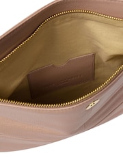 Pink - Pure Luxuries London Golders Clutch aus Leder - Bild 6 von 6