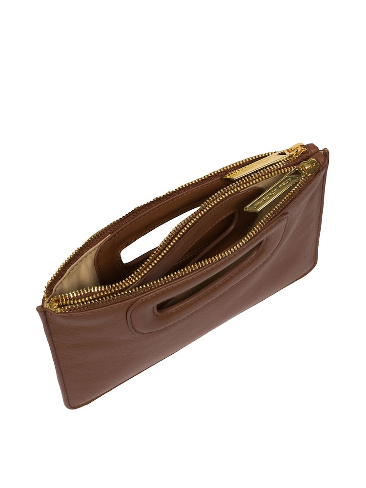 Pure Luxuries London Esher Leather Clutch Bag - Image 5 of 6