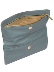 Синий - Кожаный клатч Pure Luxuries London Golders - Изображение 6 из 7