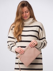 Pure Luxuries London Chalfont Leather Clutch Bag - Image 1 of 7