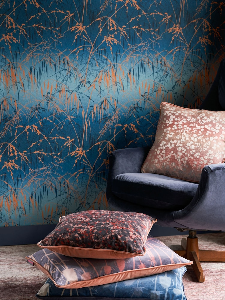 Clarissa Hulse Grey Maidenhead Vine Cushion - Image 2 of 4