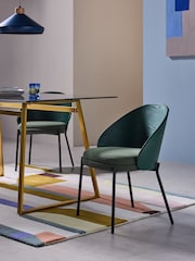 MADE.COM Set of 2 Green Talia Dining Chairs - Image 1 of 5