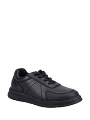 Hush Puppies Robert JNR Bkack Shoes - Image 2 of 4