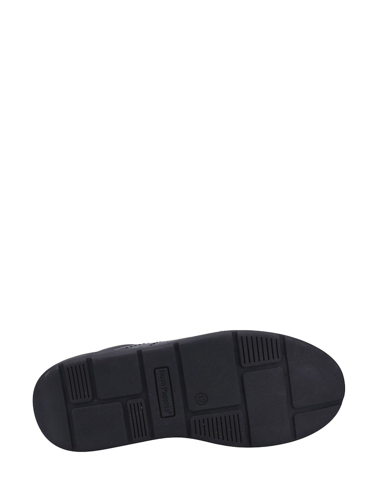 Hush Puppies Robert SNR Black Shoes - Image 4 of 4