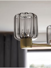 Brass Jensen 3 Light Flush Fitting Ceiling Light - Image 4 of 5