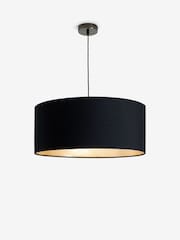 Black Rico Easy Fit Shade Drum Ceiling Light - Image 6 of 6