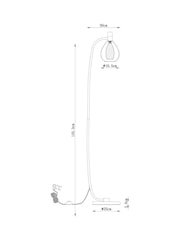 Black Carson Floor Lamp - Image 6 of 6