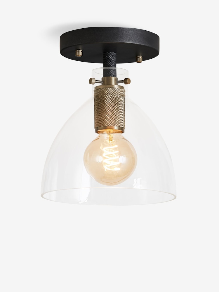 Black Houston Flush Fitting Ceiling Light - Image 5 of 5