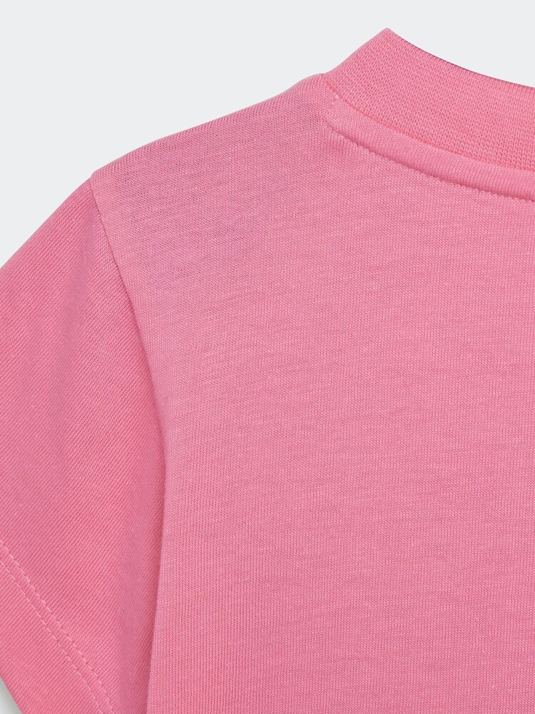 adidas Originals Pink 100% Cotton Trefoil T-Shirt - Image 5 of 5