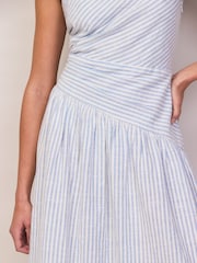 Ro&Zo Stripe Cotton One Shoulder Dress - Imagen 4 de 5