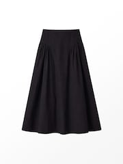 Ro&Zo Black Cotton Gathered Skirt - Image 5 of 5