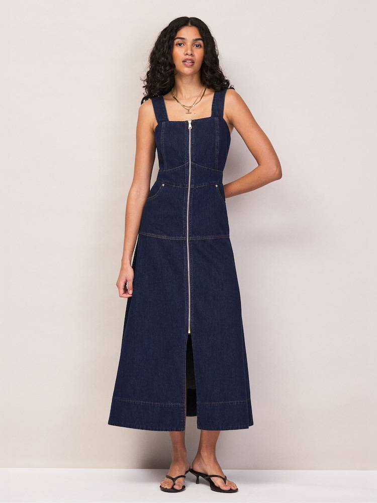 denim maxi dress online india Buy Ro&Zo Blue Zip Front from Next Blue denim Color:SUPERBLOOM TAPESTRY CREAM NEW AUGUST 2025 The Benefits of Working tumble dry Imported