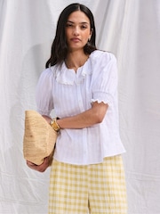 Ro&Zo White Lace Trim Top - Image 1 of 5