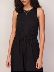 Ro&Zo Black Jersey Drawstring Jumpsuit - Image 4 of 6