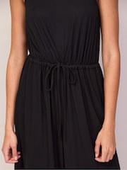 Ro&Zo Black Jersey Drawstring Jumpsuit - Image 5 of 6