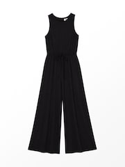 Ro&Zo Black Jersey Drawstring Jumpsuit - Image 6 of 6