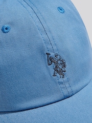 Синий - U.S. Polo Assn. Выбеленная повседневная кепка Outline DHM - Изображение 6 6