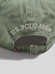 Зеленый - U.S. Polo Assn. Выбеленная повседневная кепка Outline DHM - Изображение 6 6