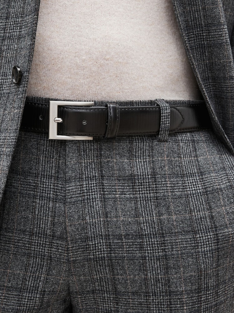 Black Faux Leather Belt - Image 1 of 4