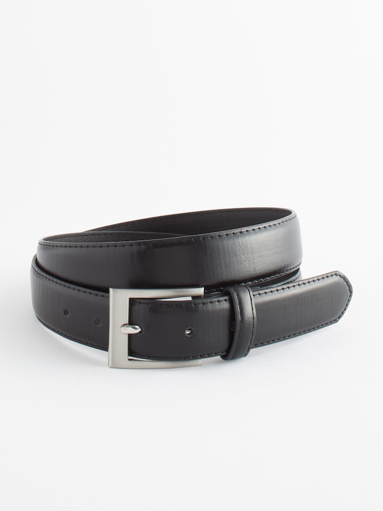 Black Faux Leather Belt - Image 2 of 4