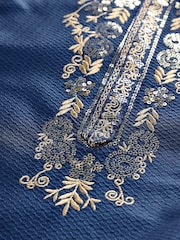 Navy Blue EID Kurta (3mths-16yrs) - Image 10 of 10
