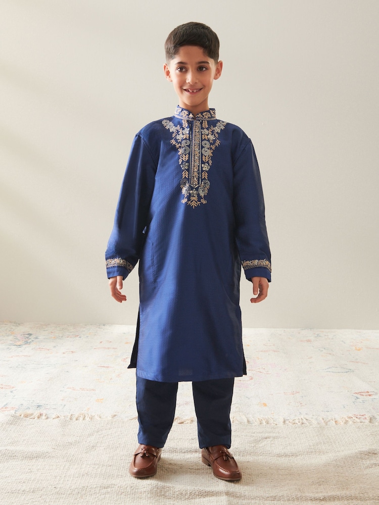 Bleu marine - EID Kurta (3mths-16yrs) - Image 4 of 10