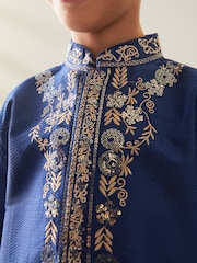 Navy Blue EID Kurta (3mths-16yrs) - Image 6 of 10