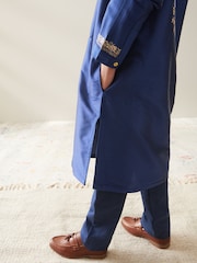 Navy Blue EID Kurta (3mths-16yrs) - Image 7 of 10