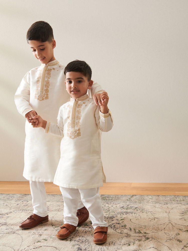 Ivory EID Kurta (3mths-16yrs) - Image 2 of 15