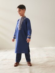 Navy Blue Kurta Trousers (3mths-16yrs) - Image 3 of 7