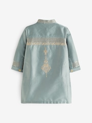 Turqouise Blue EID Kurta (3mths-16yrs) - Image 7 of 8