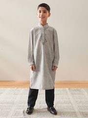 Grey Kurta (3mths-16yrs) - Image 1 of 9