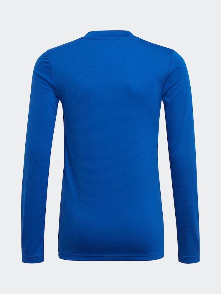adidas Bright Blue Team Base T-Shirt - Image 2 of 5