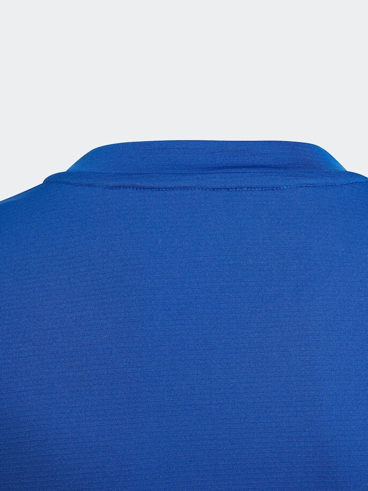 adidas Bright Blue Team Base T-Shirt - Image 4 of 5