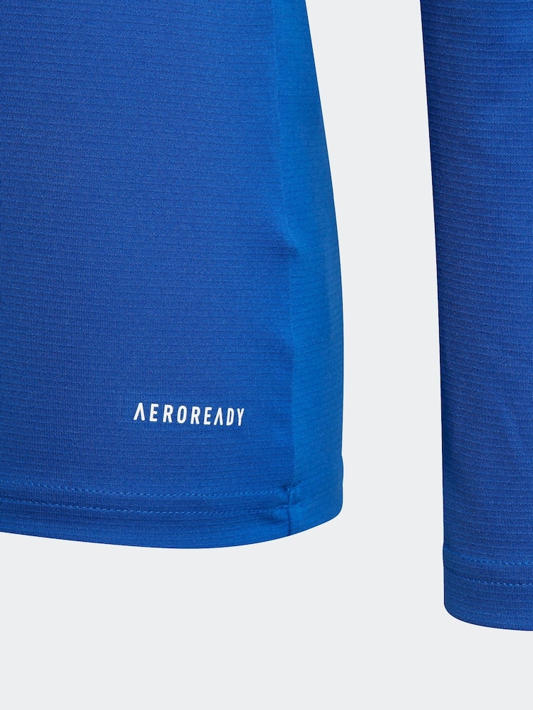 adidas Bright Blue Team Base T-Shirt - Image 5 of 5