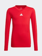adidas Red Team Base T-Shirt - Image 1 of 5