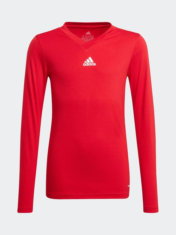 adidas Red Team Base T-Shirt - Image 1 of 5