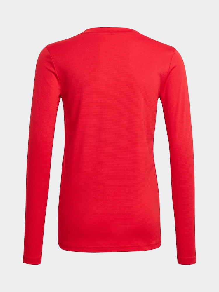 adidas Red Team Base T-Shirt - Image 2 of 5
