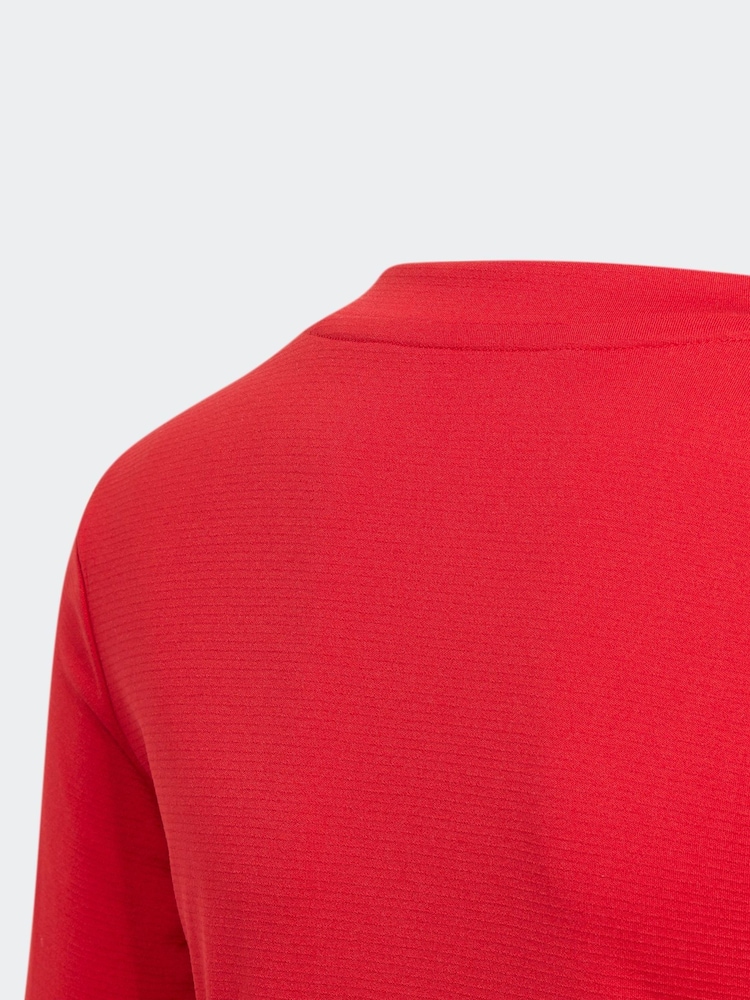 adidas Red Team Base T-Shirt - Image 4 of 5
