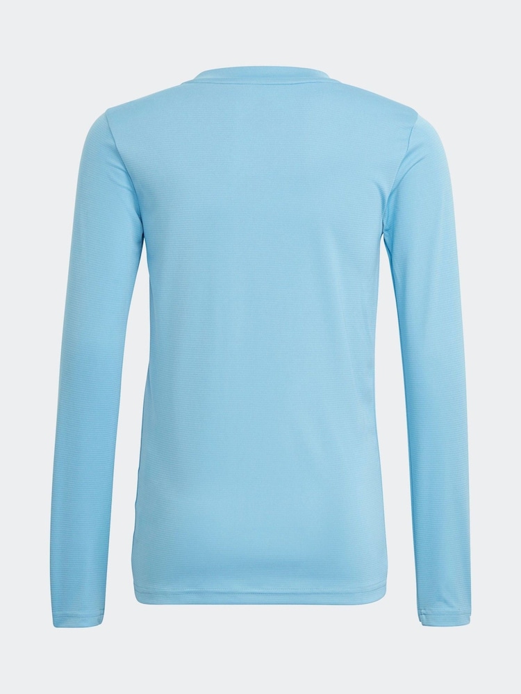 adidas Light Blue Team Base T-Shirt - Image 2 of 5
