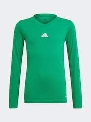 adidas Bright Green Team Base T-Shirt - Image 1 of 5