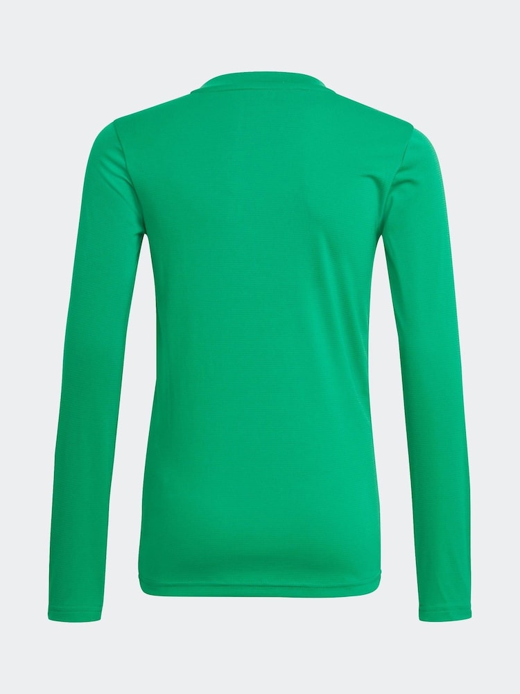 adidas Bright Green Team Base T-Shirt - Image 2 of 5