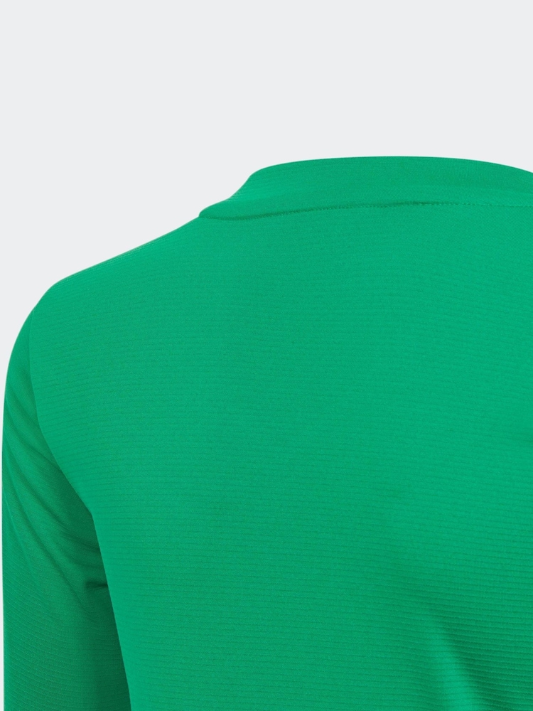 adidas Bright Green Team Base T-Shirt - Image 4 of 5